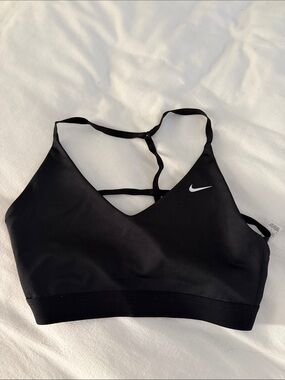 Nike Black Strappy V-Neck Sports Bra
